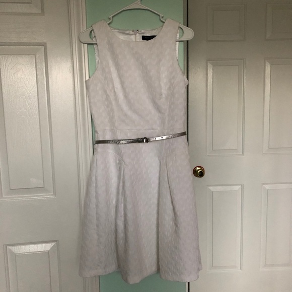 White House Black Market White Flare Dress - Picture 2 of 3